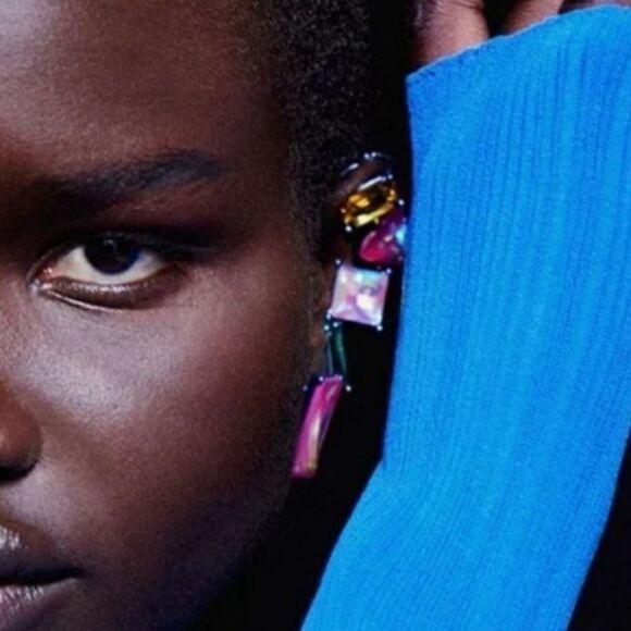 Zara Jewelry - New ZARA night out irradescent ab pierced stud earrings faux cartilage clipset